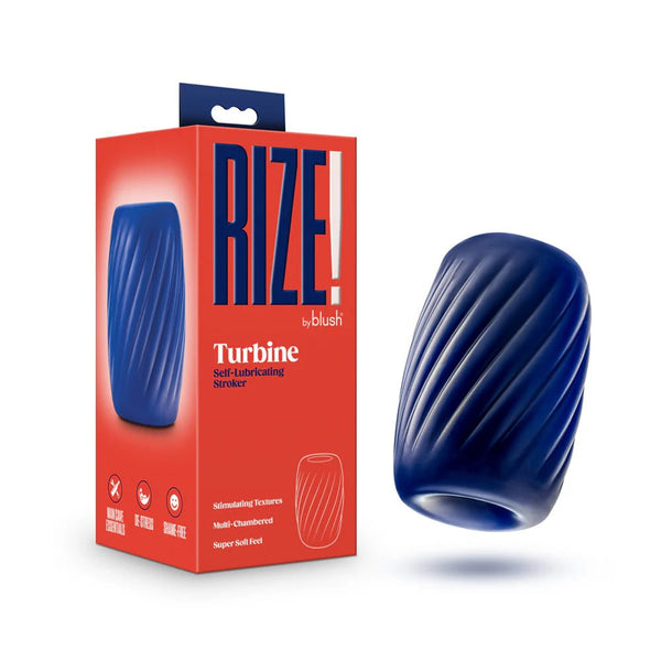 Rize Turbine Self - Lubricating Stroker Blue - TruLuv Novelties