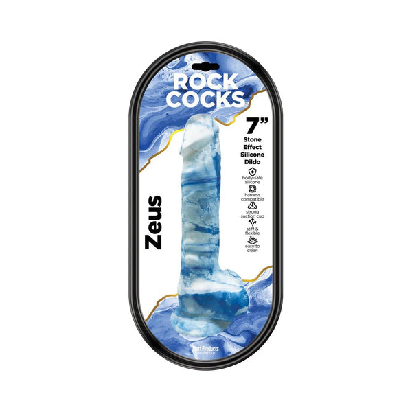 Rock Cocks Zeus Marble Silicone Dildo 7 in. - TruLuv Novelties