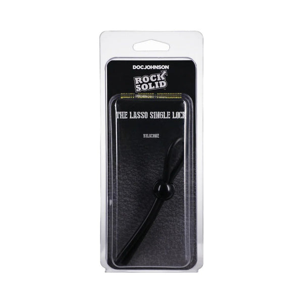 Rock Solid The Lasso/Bolo Single Lock Adjustable Black - TruLuv Novelties