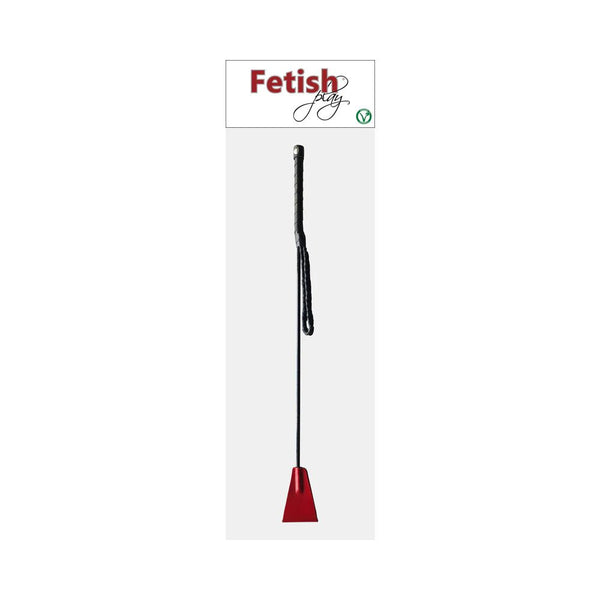 Rouge Fetish Play Vegan Riding Crop Red - TruLuv Novelties