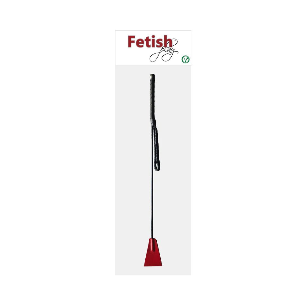 Rouge Fetish Play Vegan Riding Crop Red - TruLuv Novelties