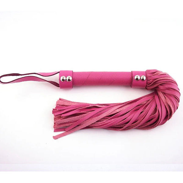 Rouge H - Style Leather Flogger Pink - TruLuv Novelties