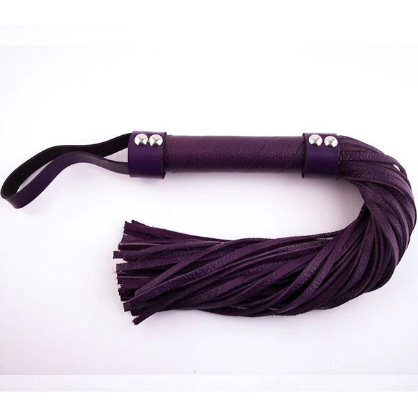 Rouge H - Style Leather Flogger Purple - TruLuv Novelties