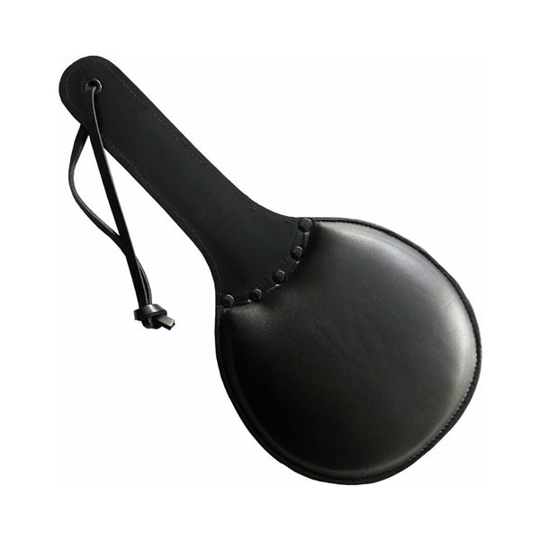 Rouge Leather Padded Ping Pong Paddle Black with Black Accessories - TruLuv Novelties