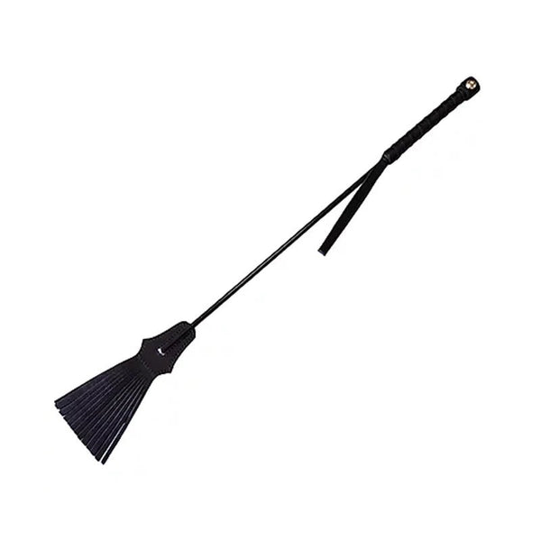 Rouge Tasseled Riding Crop Black - TruLuv Novelties