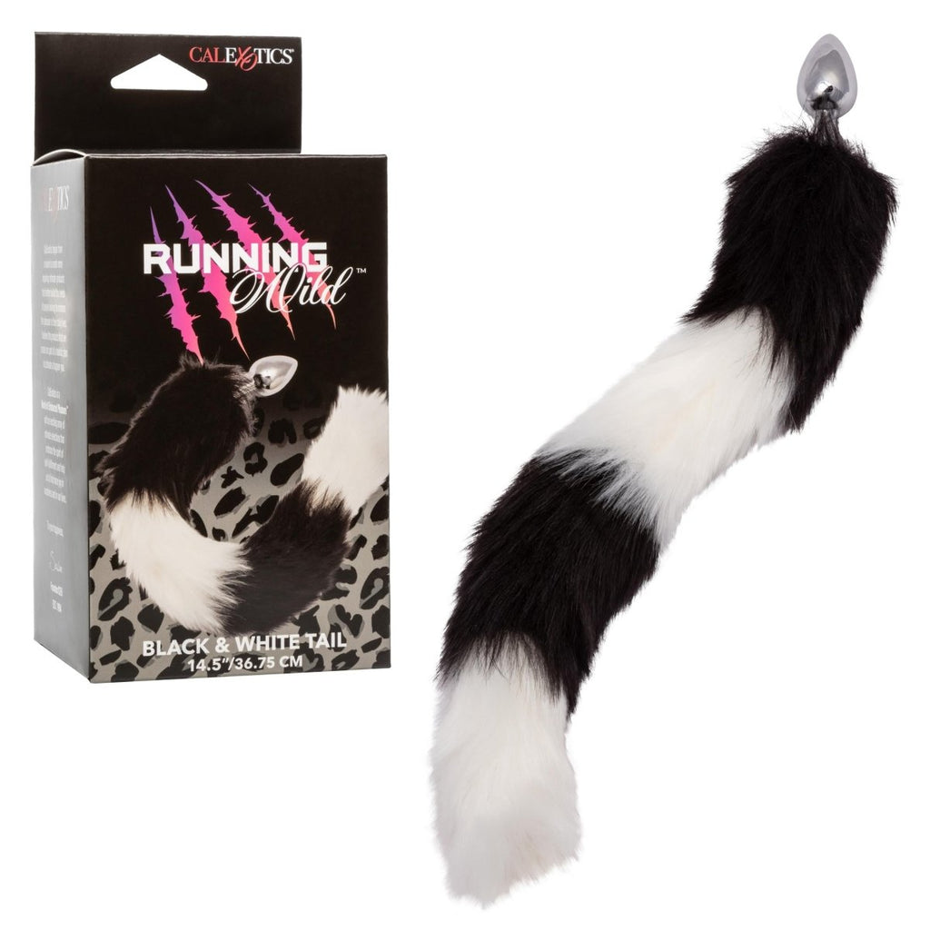 Running Wild Tail - Black/white - TruLuv Novelties