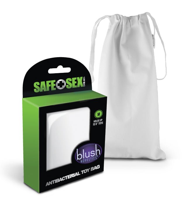 Safe Sex - Antibacterial Toy Bag - Medium - 24 Piece Counter Display - TruLuv Novelties