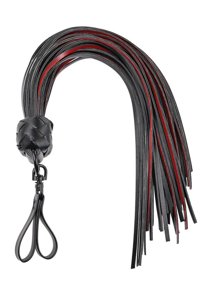 Saffron Finger Flogger - Black/red - TruLuv Novelties
