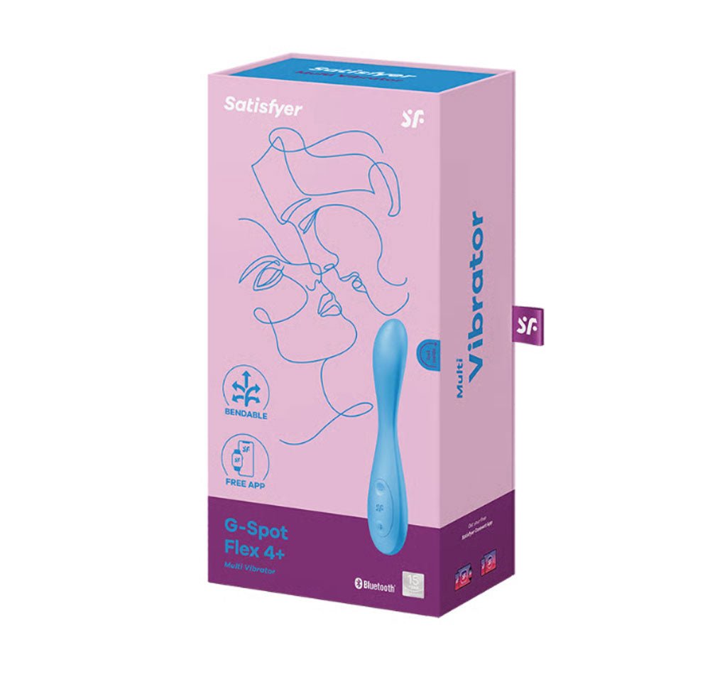 Satisfyer G-Spot Flex 4 Connect App - Multi Vibrator - Blue - TruLuv Novelties