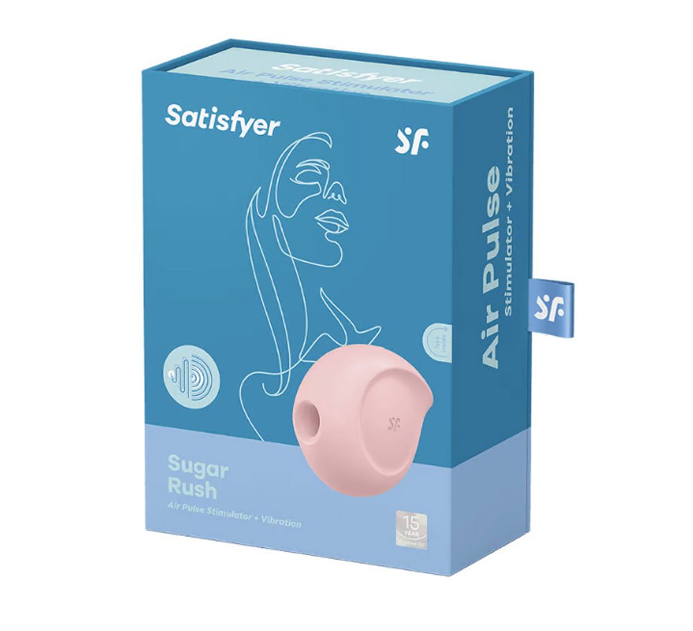 Satisfyer Sugar Rush - Air Pulse Stimulator Plus Vibration - Rose - TruLuv Novelties