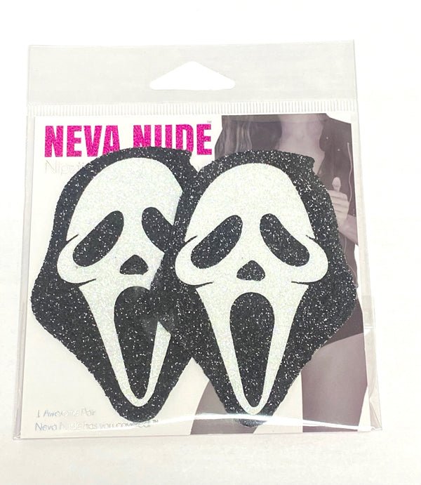 Scream Ghostface Halloween Pasties - TruLuv Novelties