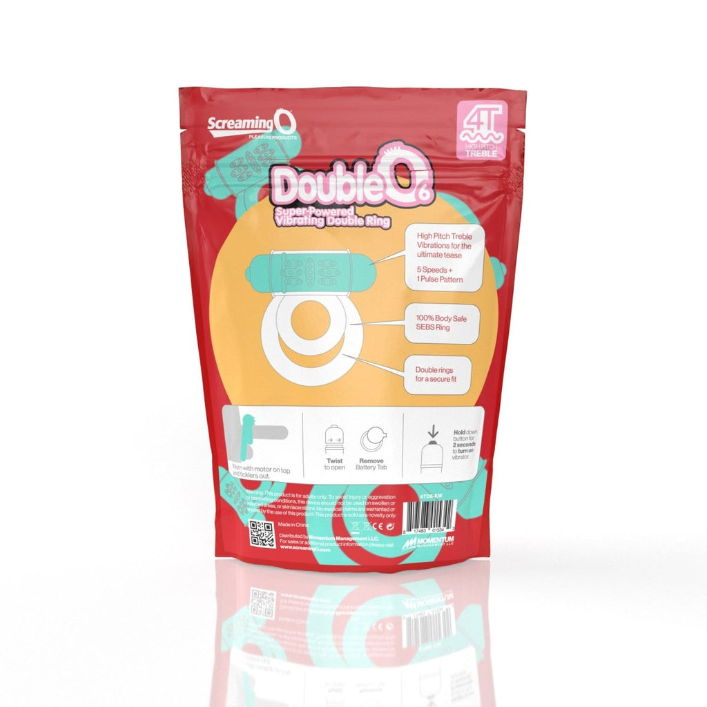 Screaming O 4t - Double O 6 Super Powered Vibrating Double Ring - Kiwi - TruLuv Novelties