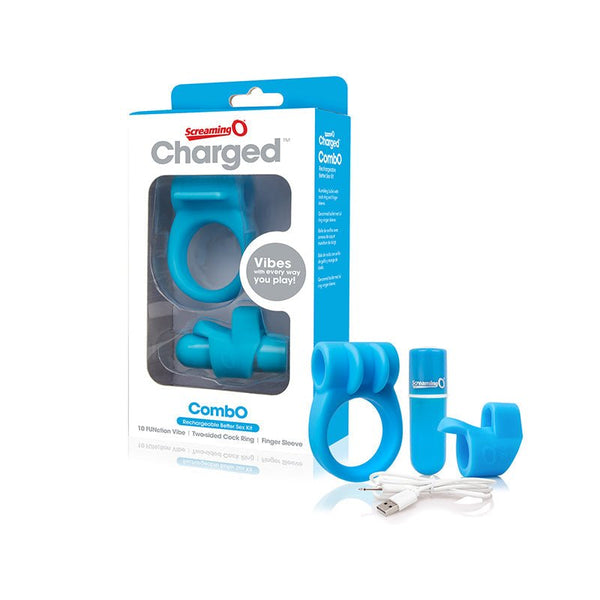 Screaming O Charged CombO Kit 1 - Blue - TruLuv Novelties