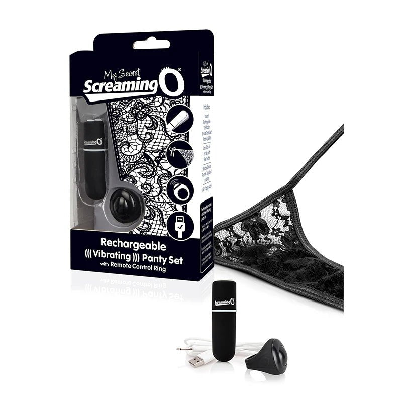 Screaming O My Secret Charged Remote Control Panty Vibe - Black - TruLuv Novelties