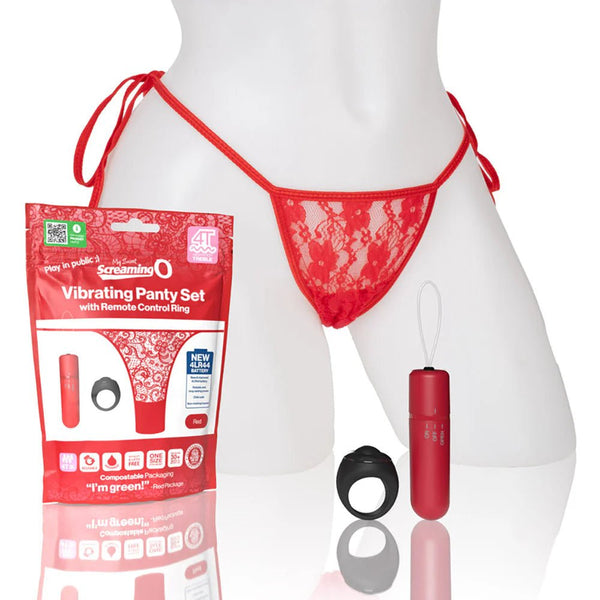 Screaming O My Secret Screaming O 4T Panty Vibe Red - TruLuv Novelties
