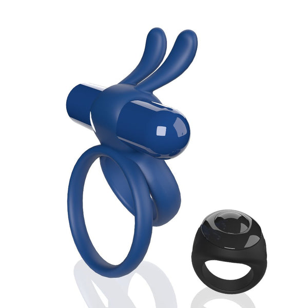 Screaming O Remote Controlled Ohare XL Vibrating Ring - Blue - TruLuv Novelties