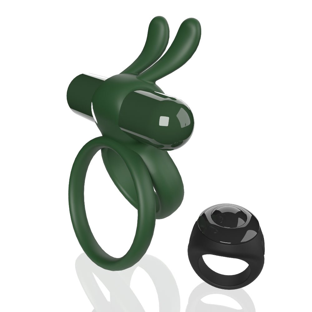 Screaming O Remote Controlled Ohare XL Vibrating Ring - Green - TruLuv Novelties