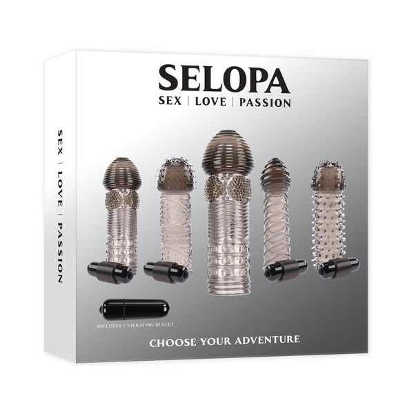 Selopa Choose Your Adventure Sleeve Kit with Bullet Smoke Clear - TruLuv Novelties