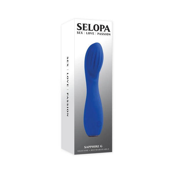 Selopa Sapphire G Rechargeable Vibe Silicone Blue - TruLuv Novelties