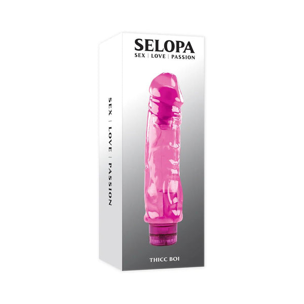 Selopa Thicc Boi Vibrating Vibe Rubber Pink - TruLuv Novelties