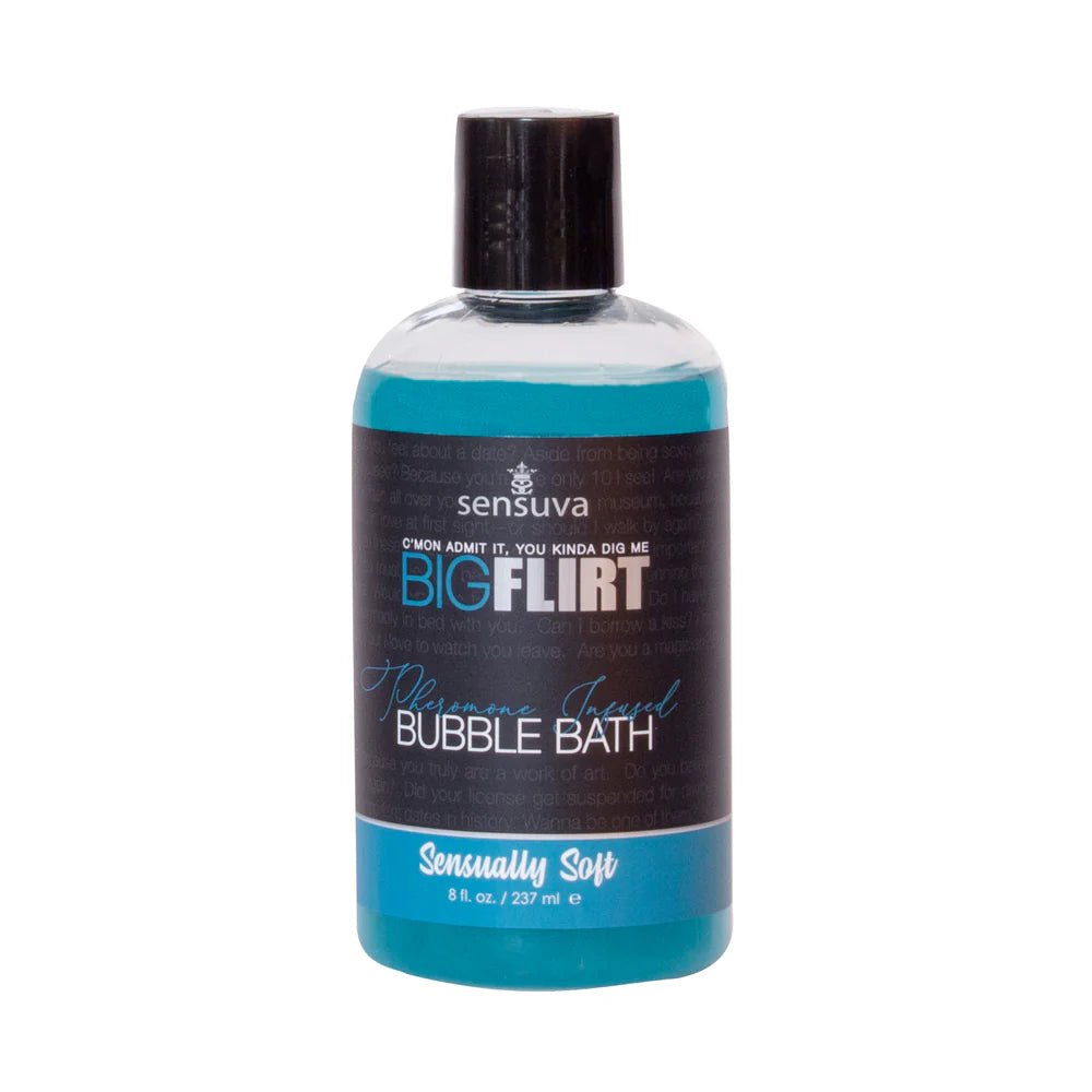 Sensuva Big Flirt Pheromone - Infused Bubble Bath Sensually Soft 8 oz. - TruLuv Novelties