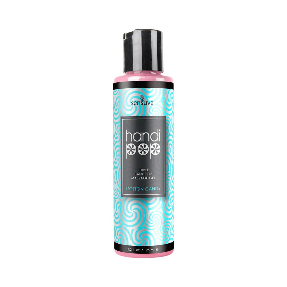 Sensuva HandiPop Edible Hand Job Massage Gel Cotton Candy 4.2 oz. - TruLuv Novelties