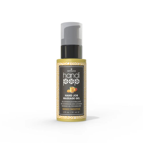 Sensuva HandiPop Edible Hand Job Massage Gel Mango Smoothie 2 oz. - TruLuv Novelties