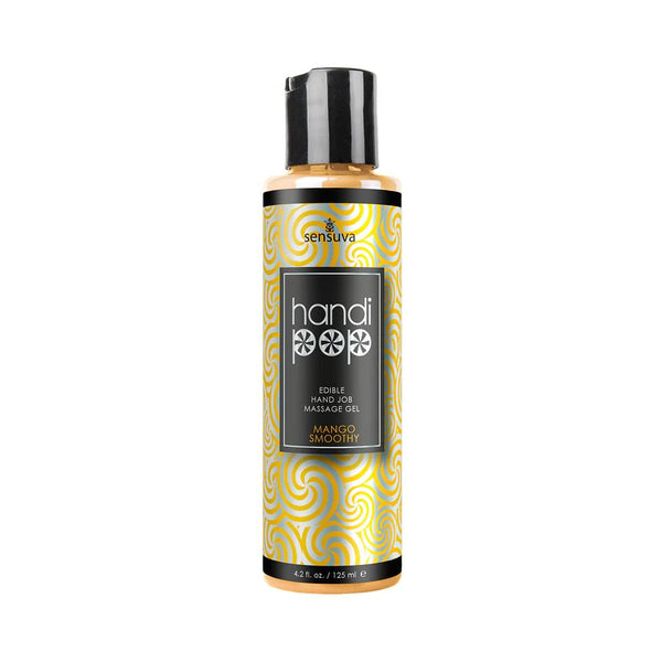 Sensuva HandiPop Edible Hand Job Massage Gel Mango Smoothy 4.2 oz. - TruLuv Novelties