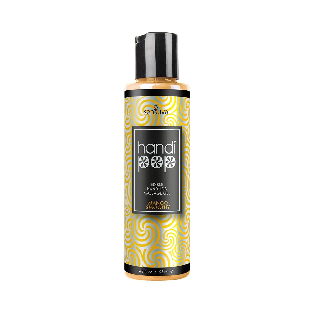 Sensuva HandiPop Edible Hand Job Massage Gel Mango Smoothy 4.2 oz. - TruLuv Novelties