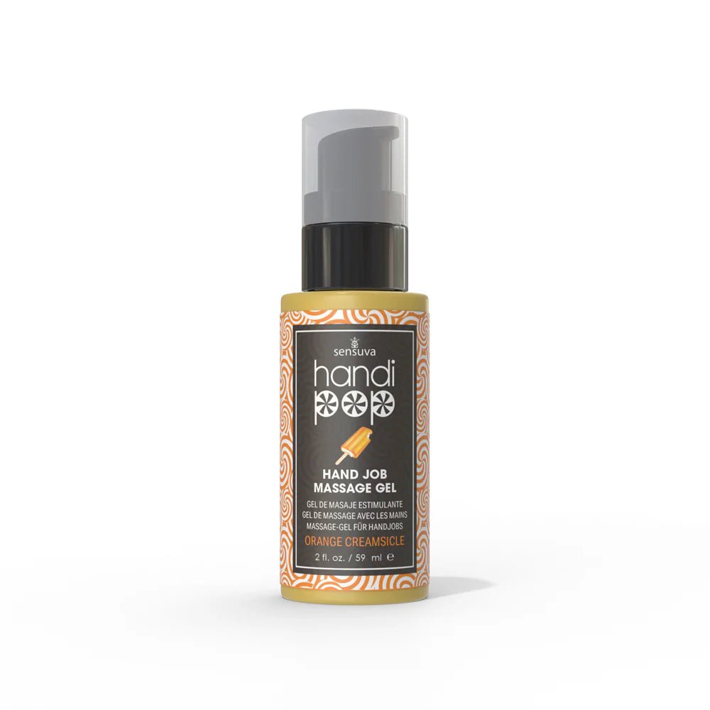 Sensuva HandiPop Edible Hand Job Massage Gel Orange Creamsicle 2 oz.