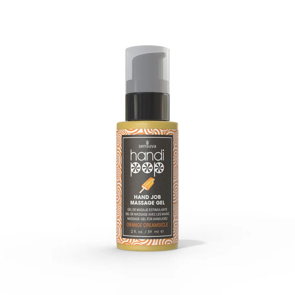 Sensuva HandiPop Edible Hand Job Massage Gel Orange Creamsicle 2 oz. - TruLuv Novelties