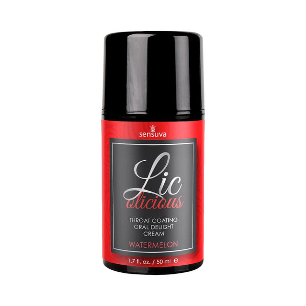Sensuva Lic - o - licious Throat Coating Oral Delight Cream Watermelon 1.7 oz. - TruLuv Novelties