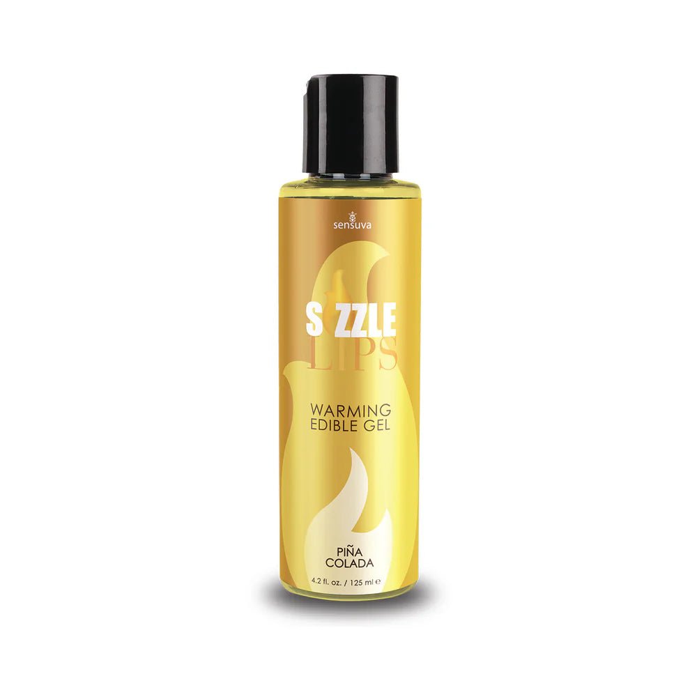 Sensuva Sizzle Lips Warming Edible Gel Piña Colada 4.2 oz. - TruLuv Novelties