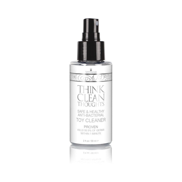Sensuva Think Clean Thoughts Anti - Bacterial Toy Cleaner 2 oz. - TruLuv Novelties