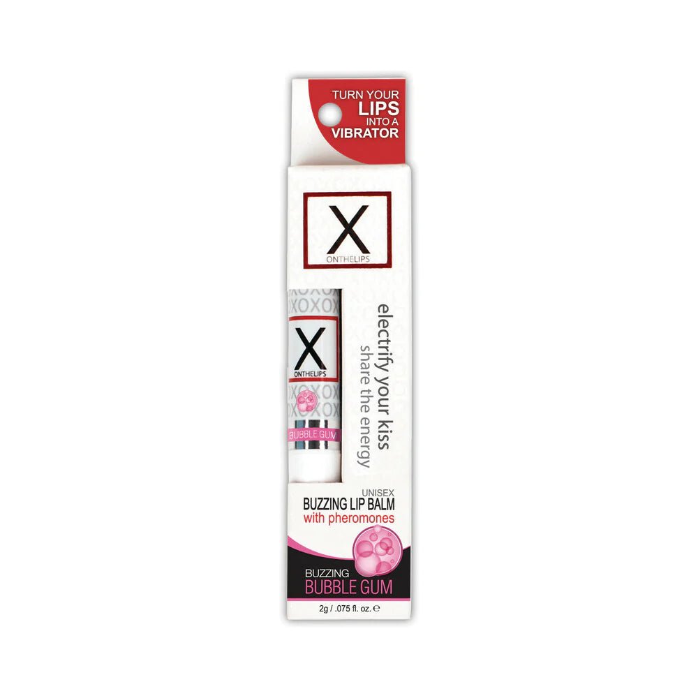 Sensuva X On The Lips Buzzing Lip Balm Bubble Gum - TruLuv Novelties
