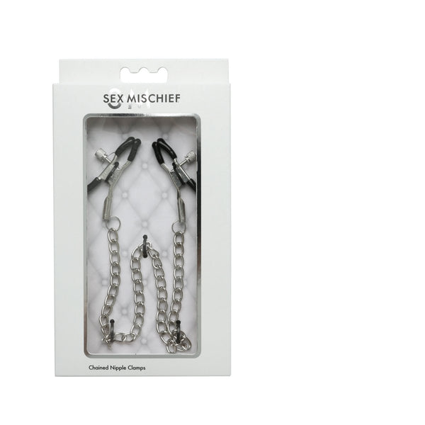 Sex and Mischief Chained Nipple Clamps - TruLuv Novelties