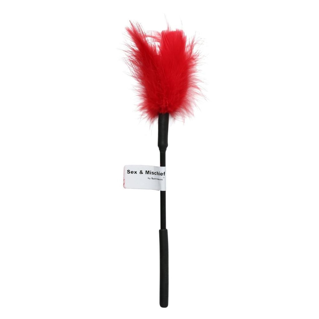 Sex and Mischief Feather Tickler - Red - TruLuv Novelties