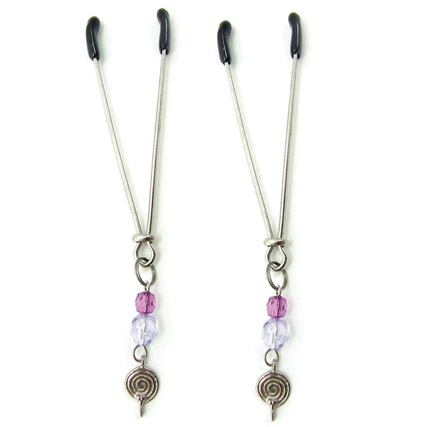 Sex Kitten Clamps Purple Swirls - TruLuv Novelties