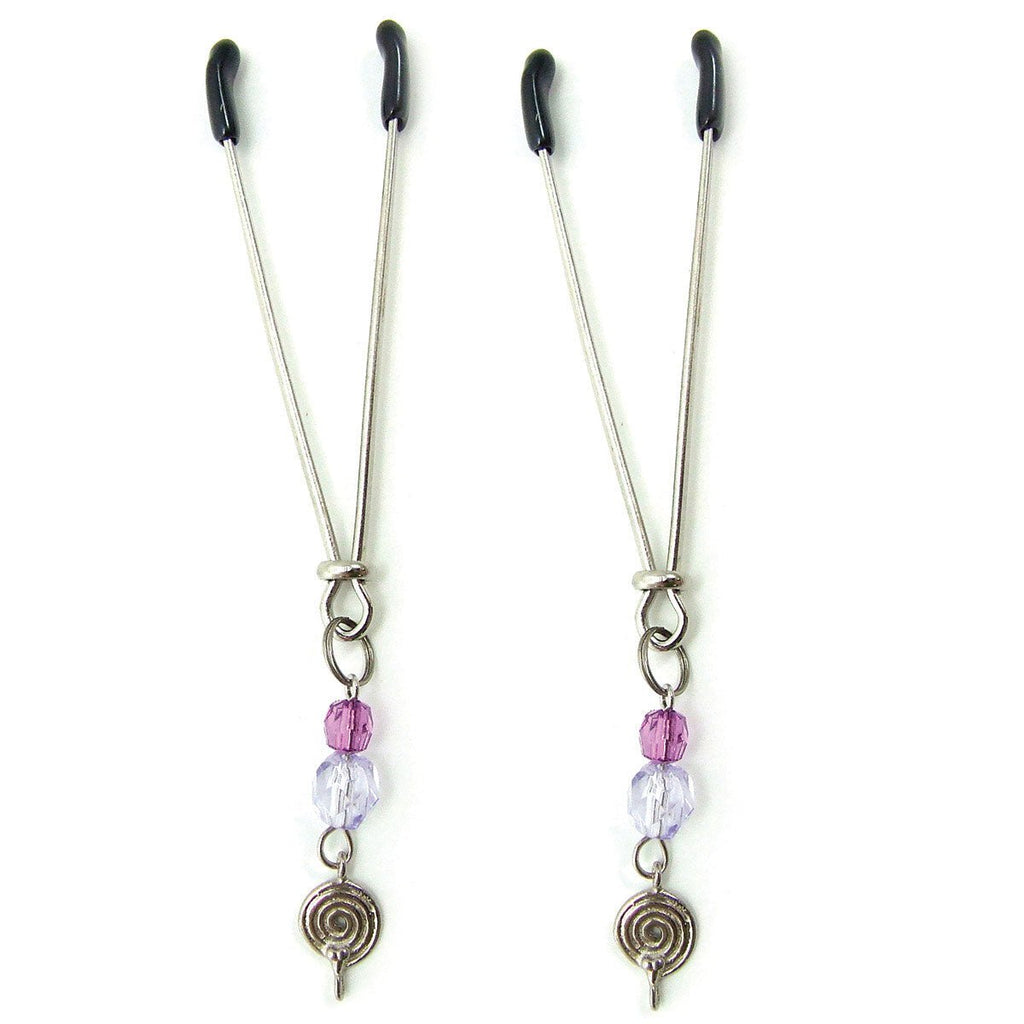 Sex Kitten Clamps Purple Swirls - TruLuv Novelties