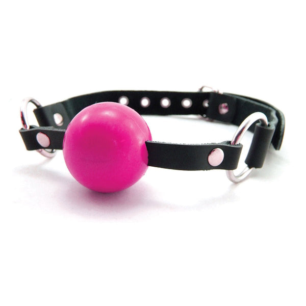 Sex Kitten Silicone Ball Gag Pink - TruLuv Novelties