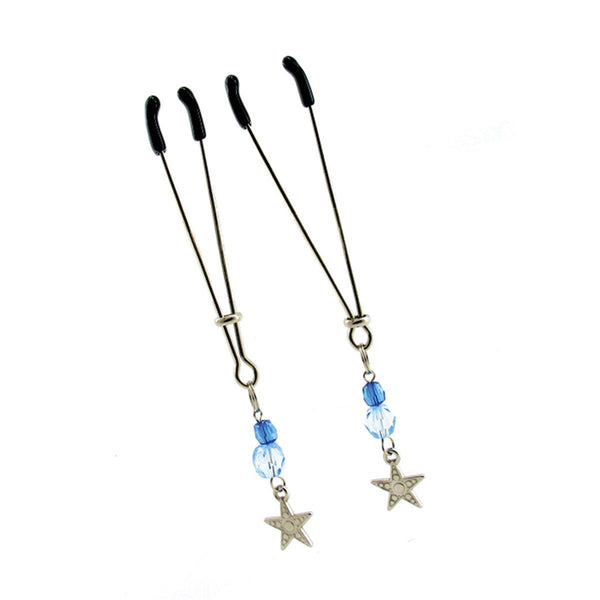 Sex Kitten Tweezer Clamps Star Blue - TruLuv Novelties