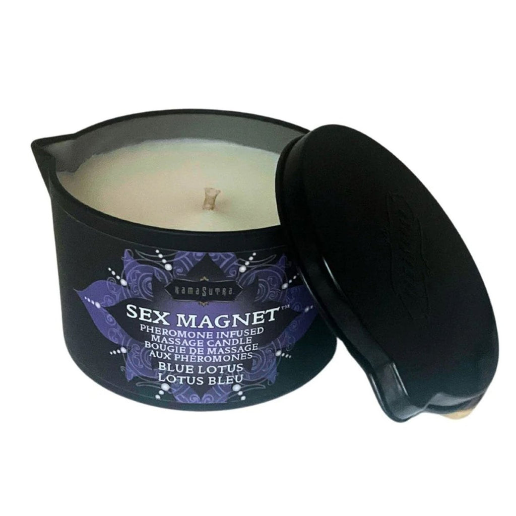 Sex Magnet Blue Lotus Pheromone Massage Candle 6oz - TruLuv Novelties