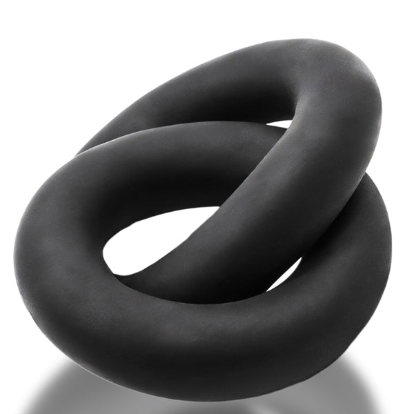 Shackle Double Link&039;d Cock/ball Rings - Black - TruLuv Novelties