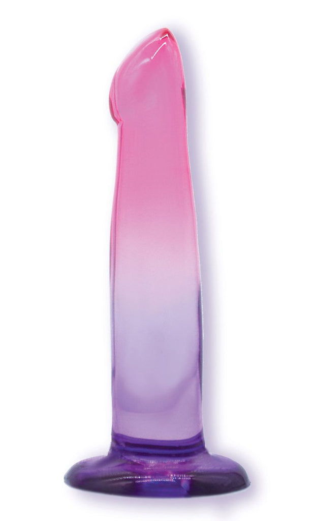 Shades, 6.25" G-Spot Jelly Tpr Gradient Dong - Pink and Purple - TruLuv Novelties