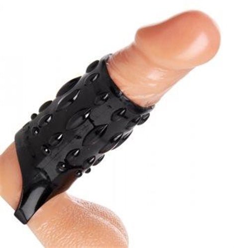 Sheath Sensations Enhancer Sex Sleeve - Black - TruLuv Novelties