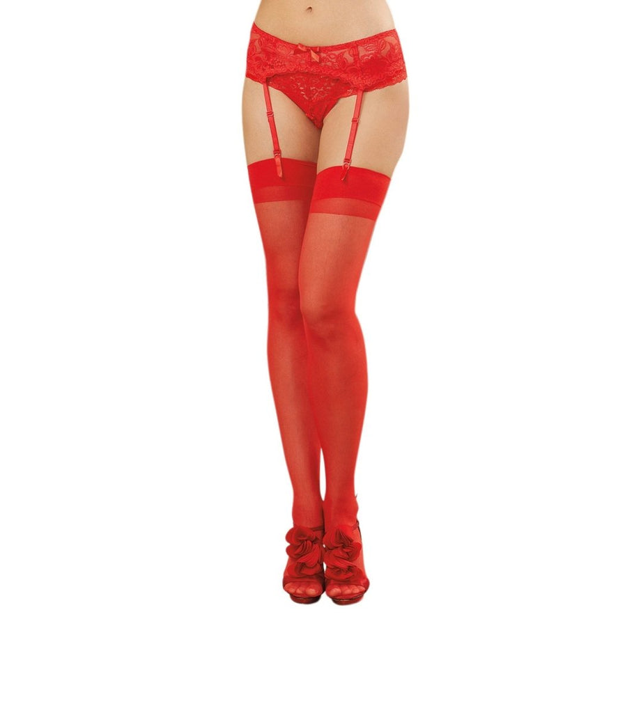 Sheer Thigh High - One Size - TruLuv Novelties