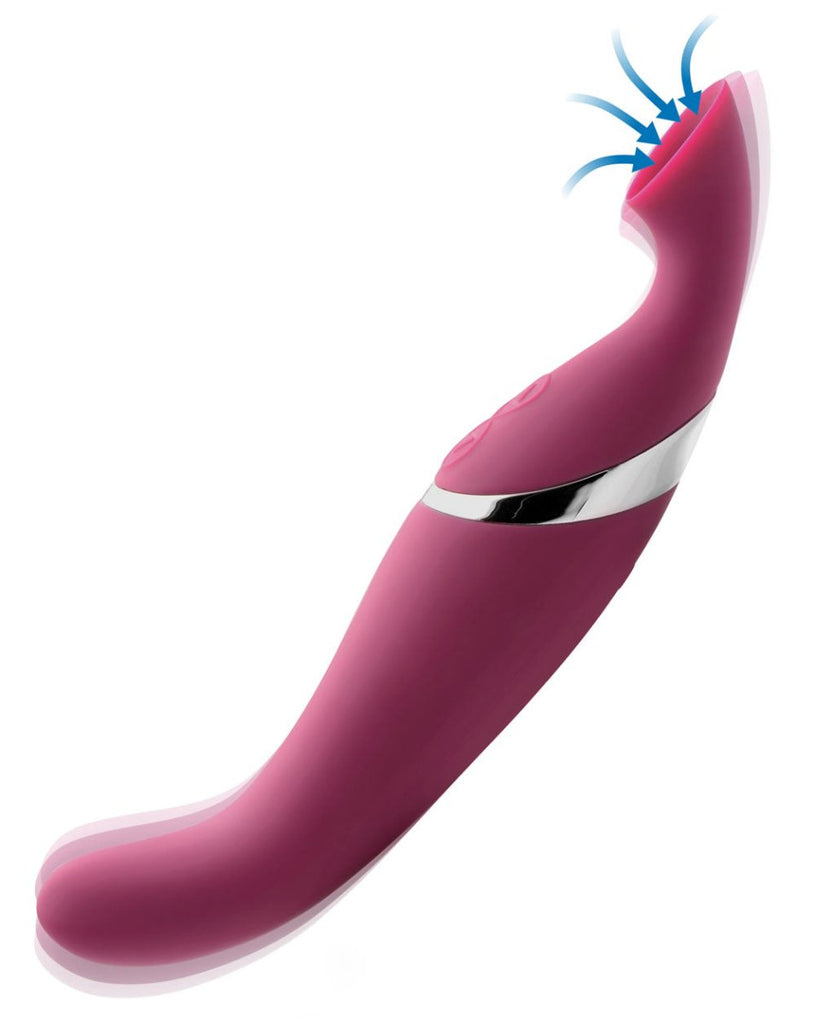 Shegasm Intense 2 in 1 Clit Stimulator - Pink - TruLuv Novelties
