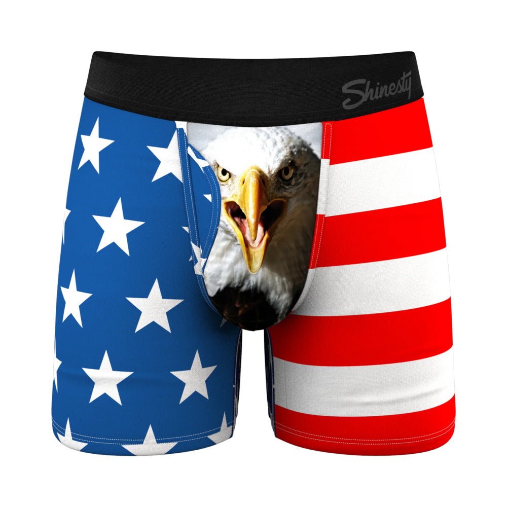 Shinesty The Mascot American Flag Ball Hammock Pouch Underwear with Fly XS - TruLuv Novelties