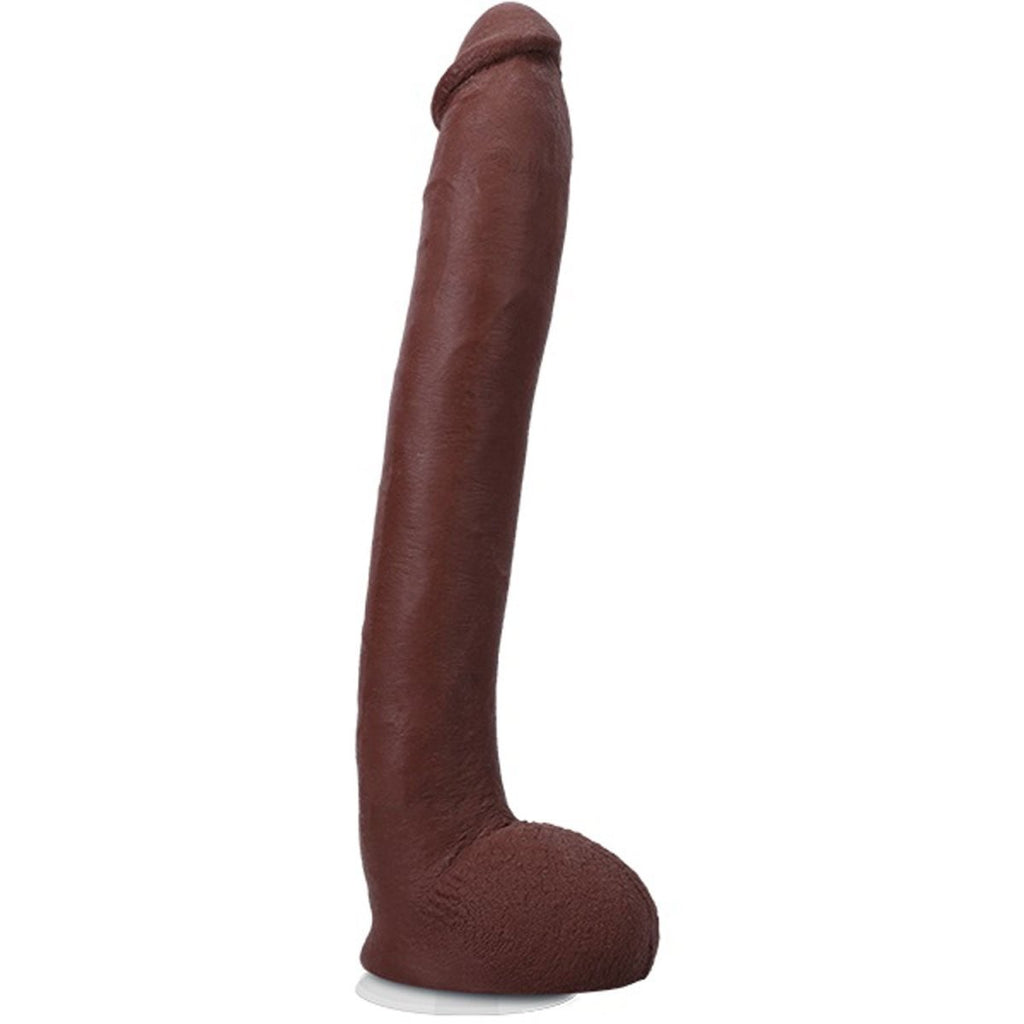 Signature Cocks Hollywood Cash 11" Cock With Removable Vac - U - Lock Suction Cup - Chocolate - TruLuv Novelties