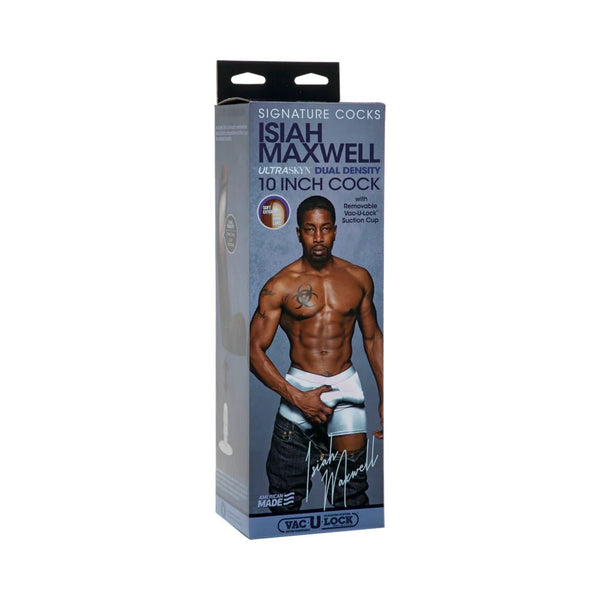 Signature Cocks Isiah Maxwell 10 Inch ULTRASKYN Cock Chocolate - TruLuv Novelties